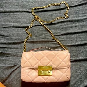 Michael Kors Pink Quilted Cross Body
